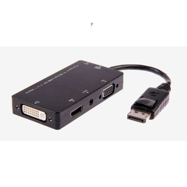 D42 4 In 1 DisplayPort To VGA/Aduio/HDMI/DVI Adapter Cable For Tablet Phone