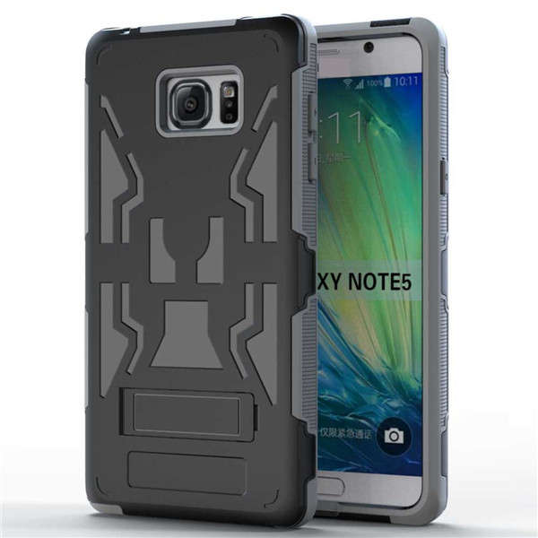 Hybrid TPU PC Back Stand Case Cover For Samsung Galaxy Note 5