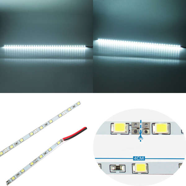 500*4mm 5.8W 36 SMD 2835 Cool White LED Rigid Strip Light DC 12V