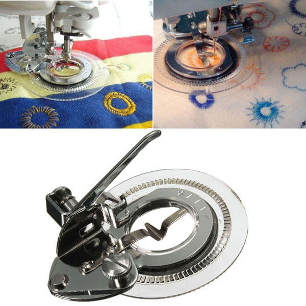 Disc Flower Stitch Presser Foot Sewing Machine Accessories for Butterfly Brothe