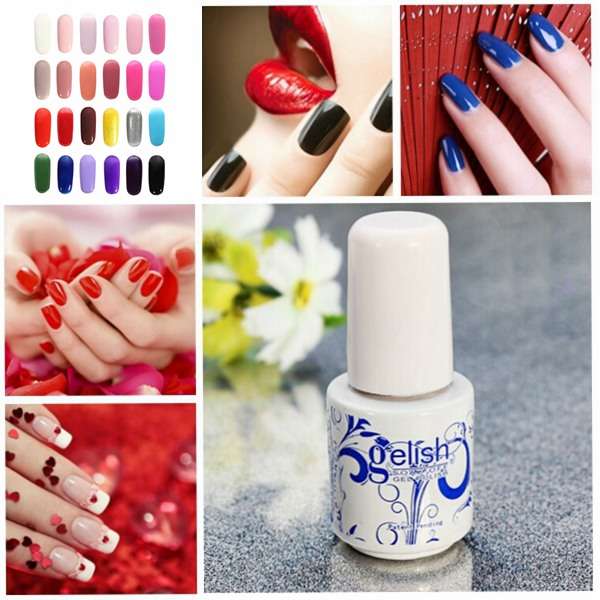 24 Colors 6ML Blue And White Porcelain Soak Off UV Gel Nail Art Polish