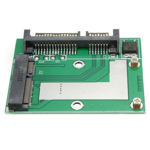 Mini PCI-E mSATA SSD to 2.5 Inch SATA III 6Gbps Adapter Converter Card Module B