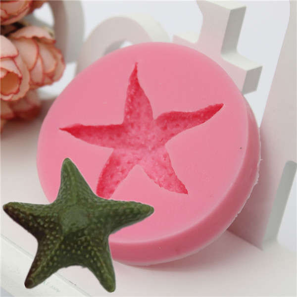 Cute Silicone Starfish Fondant Mold Mould 3D Cake Mold