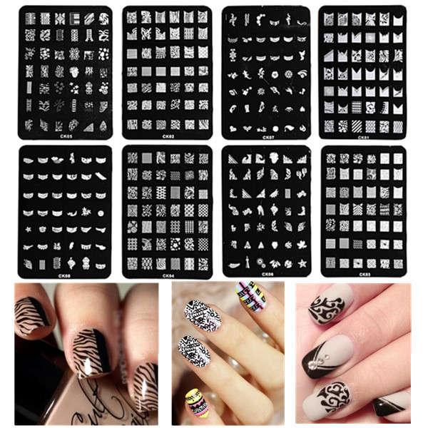 Nail Art Image Stamp Plates Polish Stamping Template DIY Tips Design