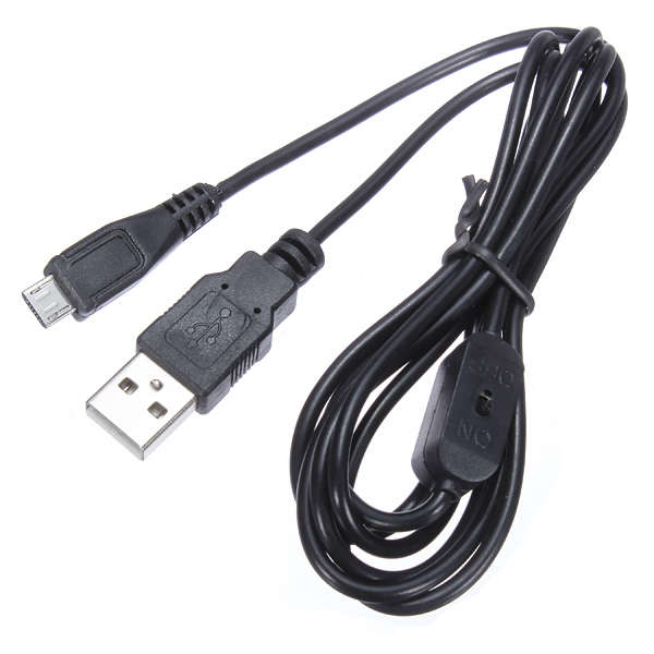 2A USB Switch Power Supply Line Cable Cord For Raspberry Pi PCduino