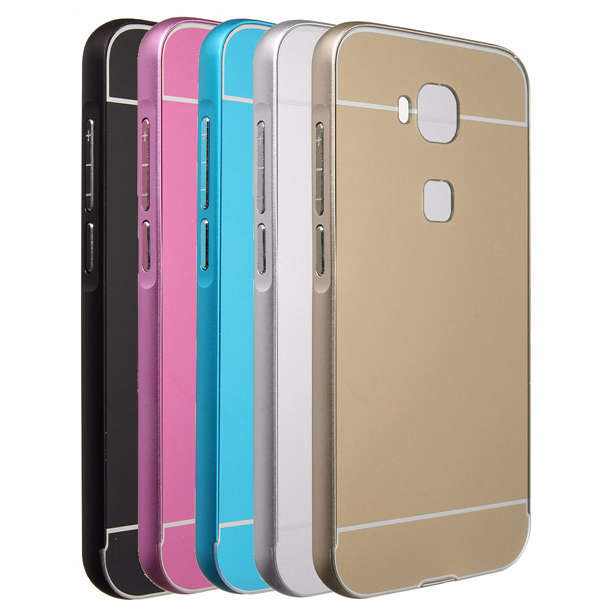 Ultra Thin Luxury Metal Frame + Acrylic Back Cover Case For Huawei ASCEND G8