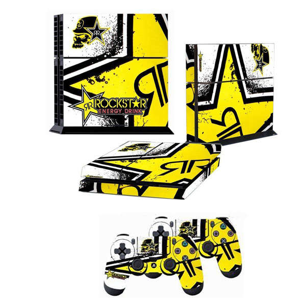 Cool Star Rockstar Custom Cover Sticker For PS4 PlayStation 4 Console Controlle