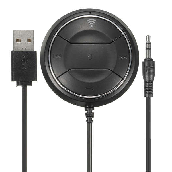 Wireless Bluetooth Car Kit Audio NFC Music Receiver Adapter AUX+Dual USB Charger