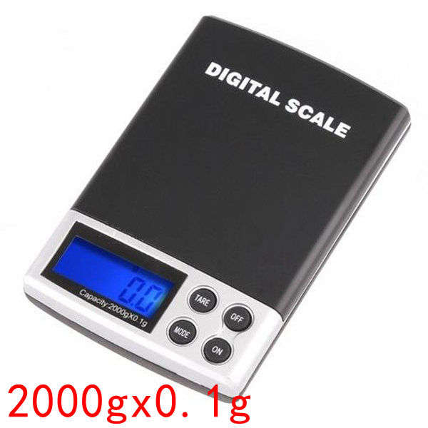 2000g x 0.1g Electronic Balance Gram Digital Jewelry Pocket Weighing Scale