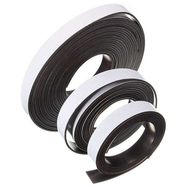 1M/2M/5Mx12x1.5mm Self Adhesive Flexible Magnetic Strip Magnet Tape