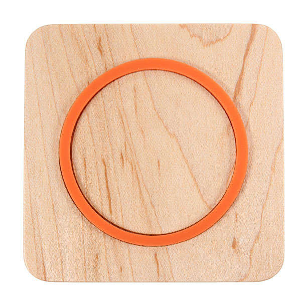 Qi Square Wireless Charger Charging Pad Wood Plate Charger For Cellphone