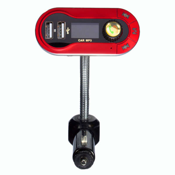 Dual USB FM Transmitter Modulator + Remote MP3 TF Player Car Charger AUX Cable