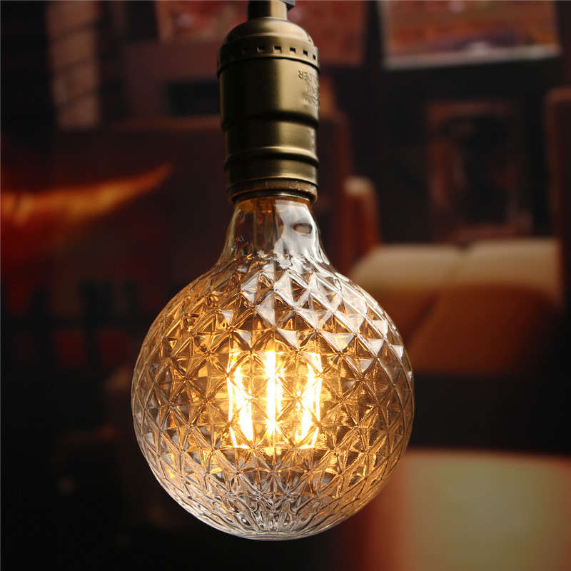 E27 4W Pineapple Vintage Antique Edison Filament COB LED Bulb Light Lamp 85-265