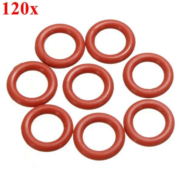 120pcs Keycap Red Silicone O Ring Switch Dampener For Cherry MX Keyboard