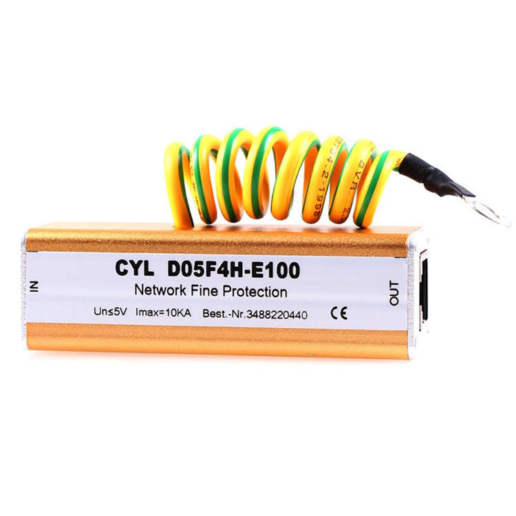 D05F4H-E100 RJ45 Ethernet Network Lightning Arrester Surge Protector Protection