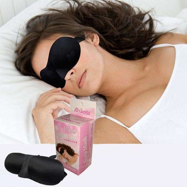 3D Cotton Sleeping Eye Mask Eye Shade Travel Nap Cover Blindfold
