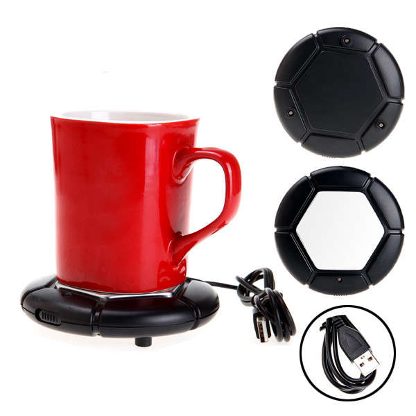 USB Portable Powered Cup Mug Coffee Tea Drink Heater Warmer Pad