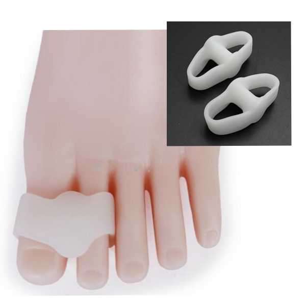 Silicone Toe Valgus Separators 2 Holes Straighteners Bunion Health Care Relief