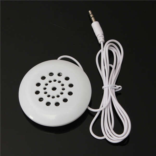3.5mm Mini Pillow Speaker For MP3 MP4 Player iPhone iPod Touch CD Radio White