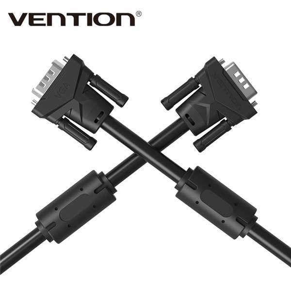 Vention VAG-B04 VGA to VGA Cable Male to Male Black Braided Shielding High Prem