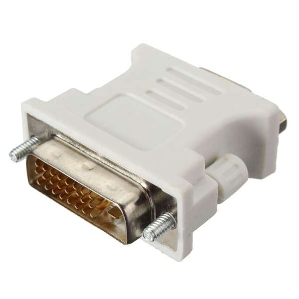 DVI-I Male Analog 24 + 1 to VGA Female (15-pin) Connector Adapter Dual Link