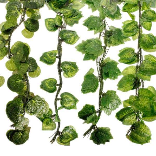 12 PCS 7.5ft Artificial Ivy Leaf Garland Plants