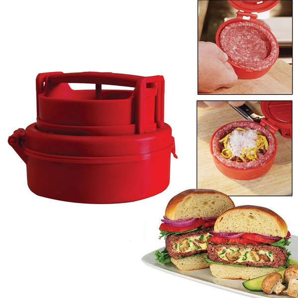 Stufz Stuffed Hamburger Burger Press Meat Pizza Stuffed Patty Maker