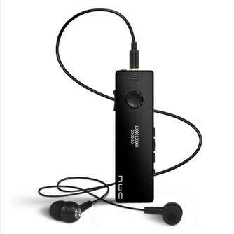 Original Megoo Multi-function MP3 Card Support FM Radio Collar Clip Wireless Bl