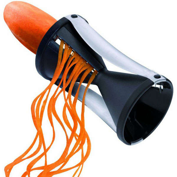 Stainless Steel Fruit Vegetable Spiral Slicer Julienne Cutter