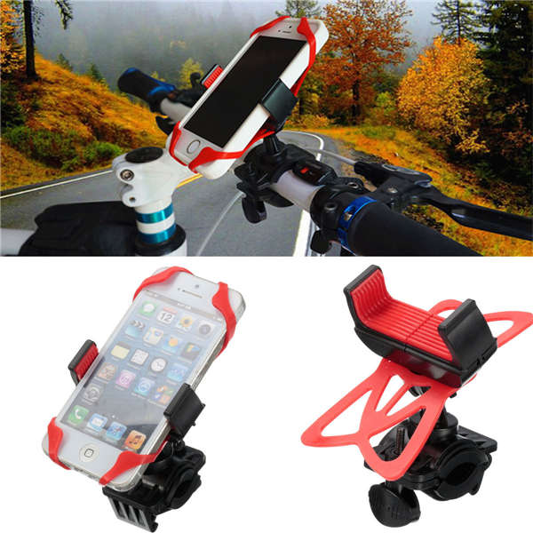 Universal Motorcycle Bike Handlebar Mount Holder Band For Cell Phone