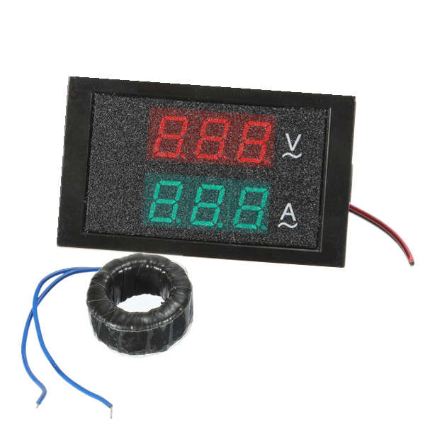 AC 80-300V 100A Ammeter Voltmeter Digital LED Panel Meter