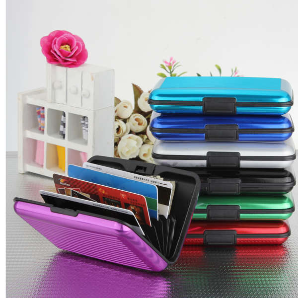 Waterproof Aluminum Metal Business ID Credit Card Wallet Holder case