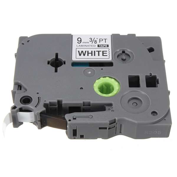 Black on White Label Tape For Brother P-Touch Label Maker 9mm TZ2 221
