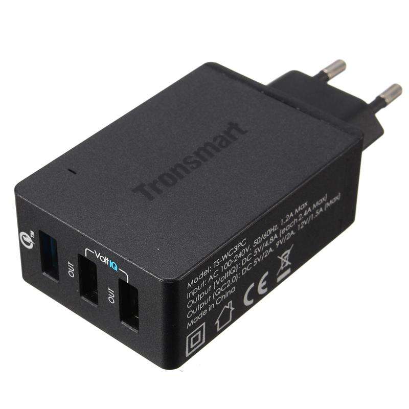 Tronsmart TS-WC3PC 3 Ports Quick Charge 2.0 42W Plug USB Charger