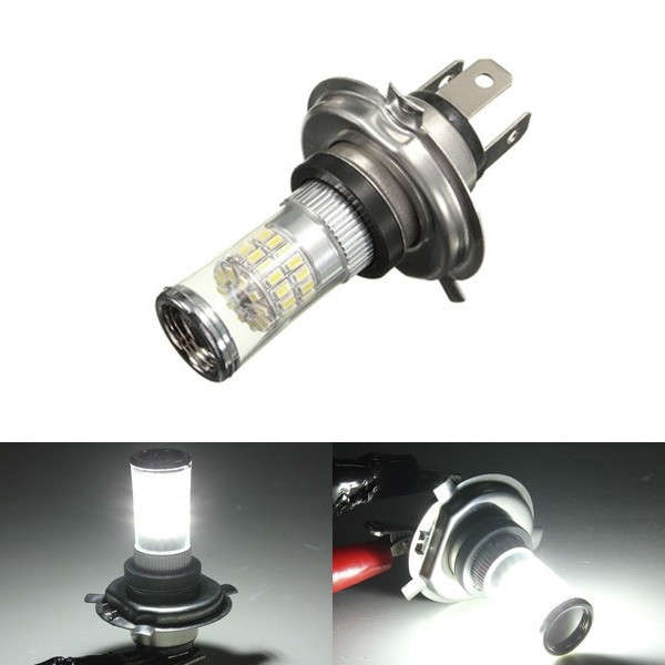 H4 48W Xenon White LED Fog Light Projector Driving Daytime DRL Headlight