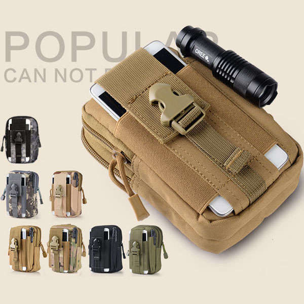 D30 Men Tactical Waist Bags Outdoor Sport Saddlebag Purse Mobile Phone Case for