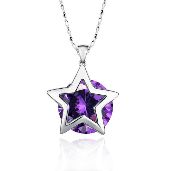 925 Silver Star Crystal Pendant Jewelry For Bracelets Earrings Necklace