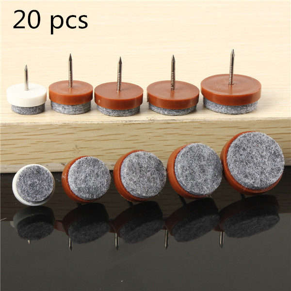 Furniture Nail Heavy Felt Feet Pad Skid Glide Table Chair Leg Protector