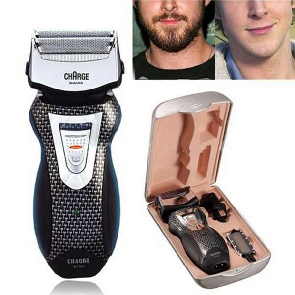 Rechargeable Cordless Electric Shaver Razor Double Edge Foil Trimmer