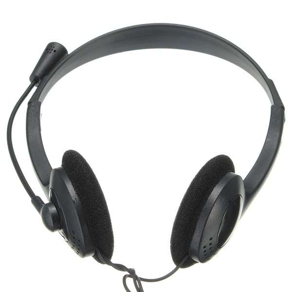 3.5mm Stereo Headphone with Mic for Gaming Computer PC Laptop VOIP