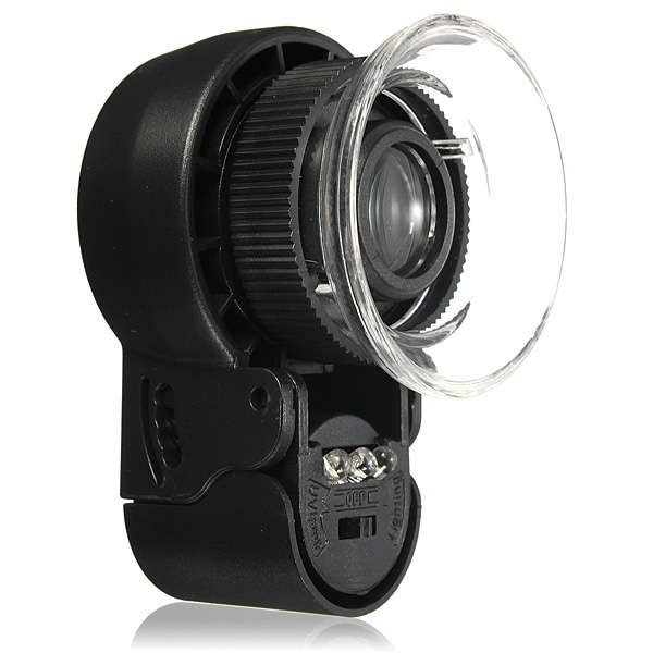 Mini 45X Monocular Magnifying Glass Lens Loupe LED Light Eye Magnifier