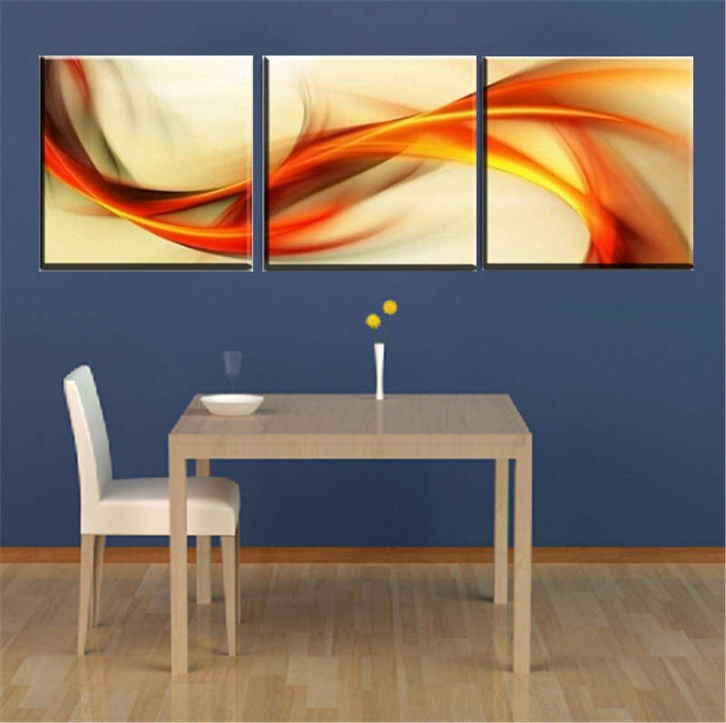 3Pcs Combination Painting Home Decor Modern Picture Set On Canvas Painting 3 Si