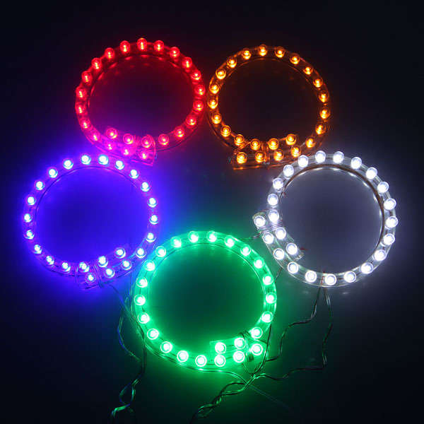 24 LED Strip Motorcycle Car Lights Flexible Grill Light