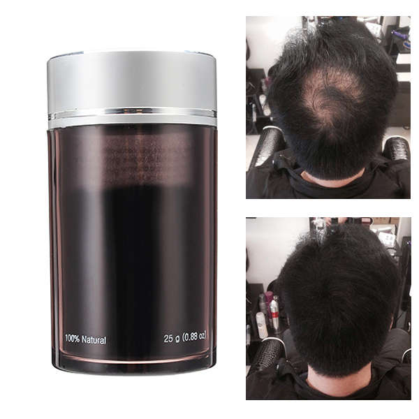 Black Additional Hair Growth Building Fiber Powder Wig Hair Dense Styling Treat