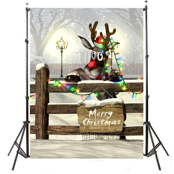 3x5FT 0.9 x 1.5m Xmas Christmas Vinyl Photography Studio Props Backdrop