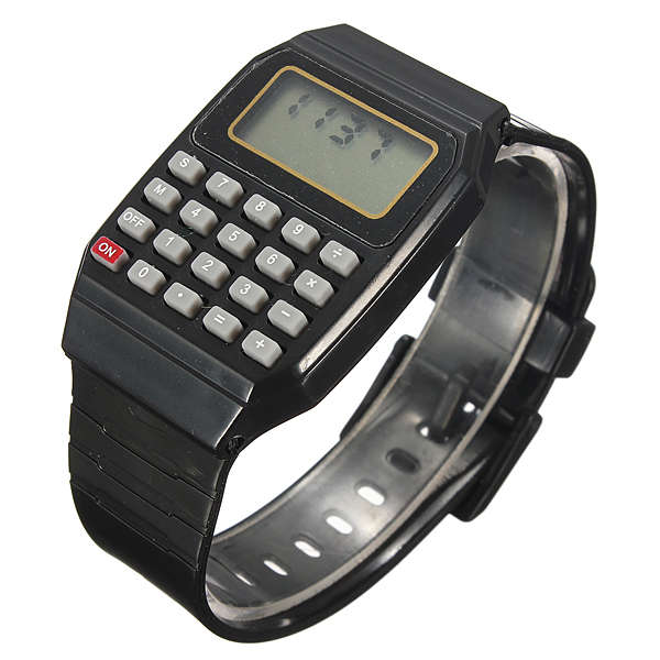 Children Silicone Date Multi-Purpose Electronic Wrist Calculator Watch