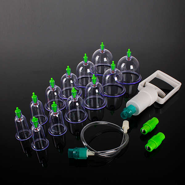12 Body Cupping Healthy Kit +6 Therapy Massager Magnets