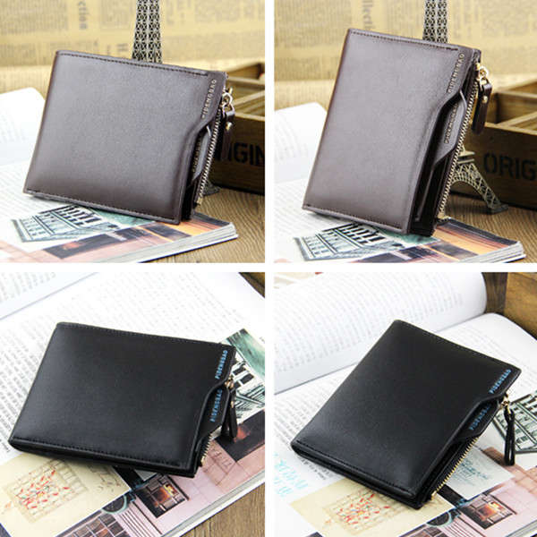 Mens Bifold Wallet ID credit Card holder Coin Purse Pockets