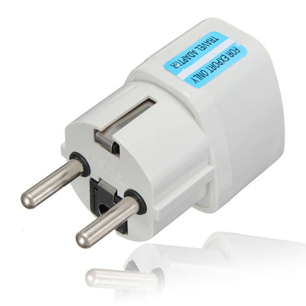 Universal AU US UK to EU Europe Plug AC 250V Power Travel Adapter