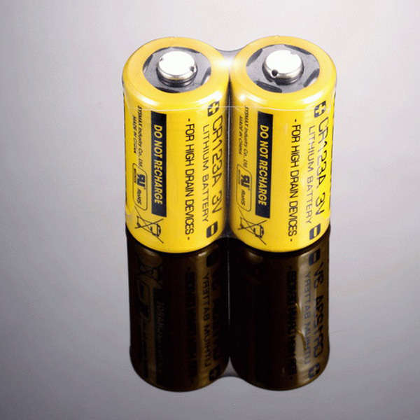 2PCS Nitecore CR123A 1550mAh 3V Lithium Battery